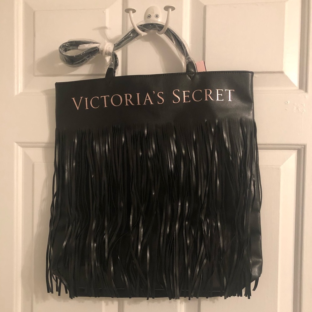 Black Fringe Tote